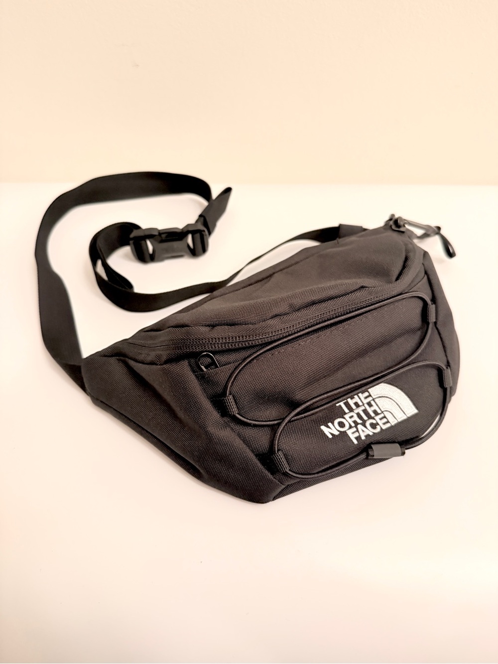 The North Face Black Waist Pack with Front Logo